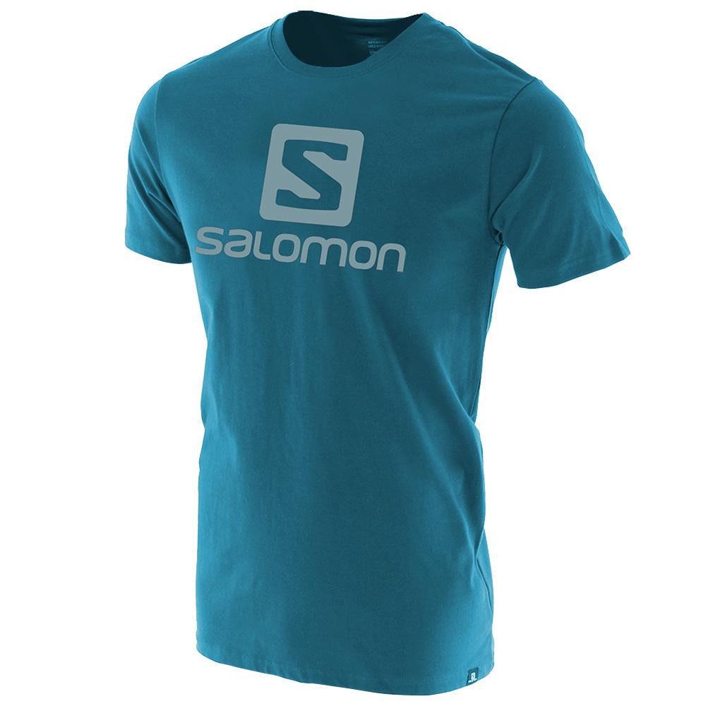 T-Shirts Salomon Enfant Bleu - Salomon ACHIEVE SS B - France (1609-RYEHN)